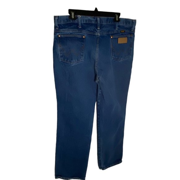Vintage Wrangler Mens Jeans Sz 38x32 (38x30.5) Cowboy Cut Medium Wash - Picture 6 of 13